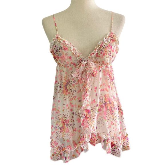 Victoria's Secret Other - Victoria’s Secret sheer floral lingerie teddy-M